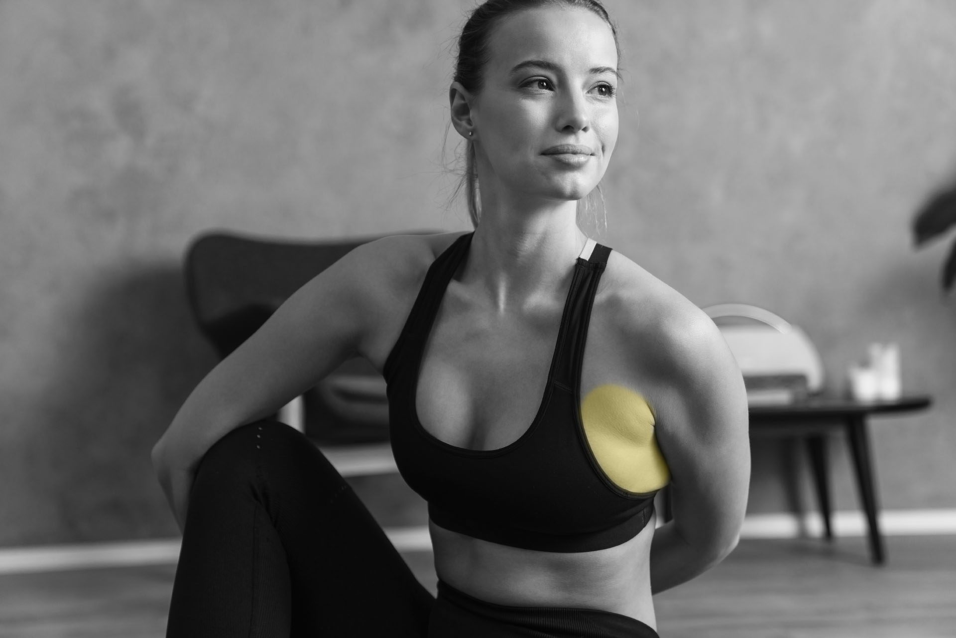 Attractive young healthy woman practising yoga