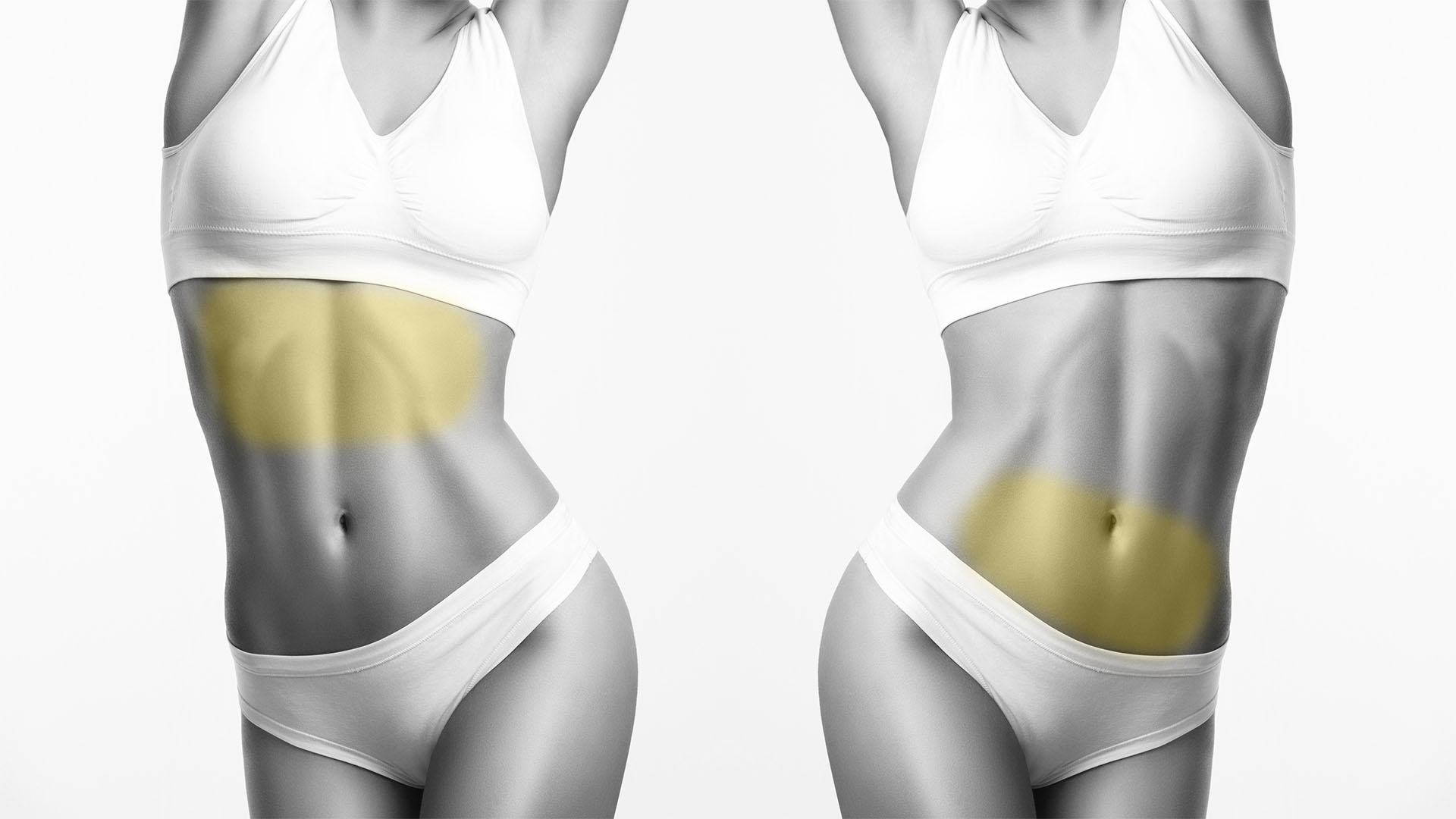 Woman beauty, body care. Slender line of a beauty young body in